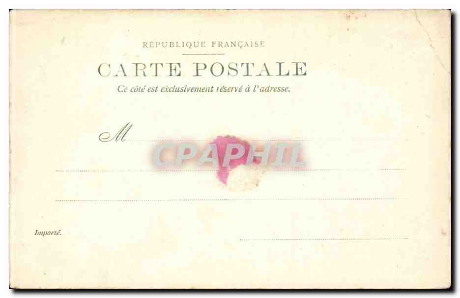 CPA Paris Luxembourg Jardin Monument de Watteau — Rückseite
