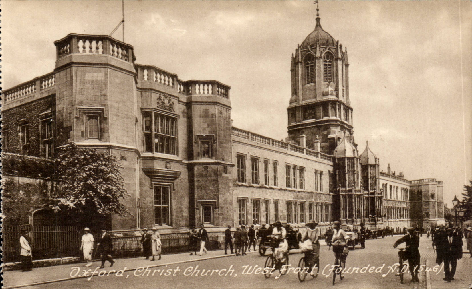 CPA Great Britain Oxford Christ Church West front 