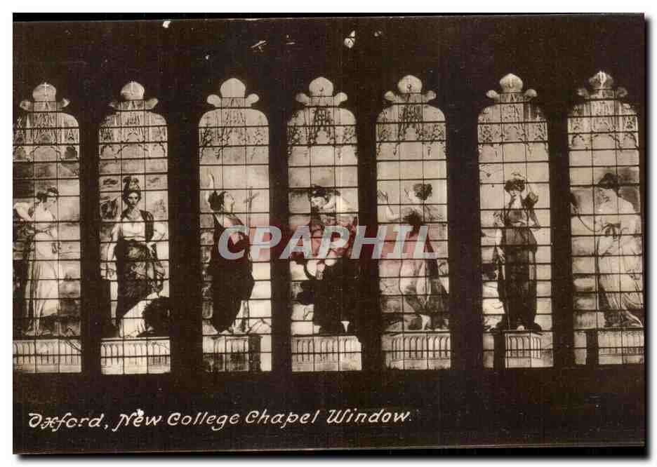 CPA Great Britain Oxford New college chapel window