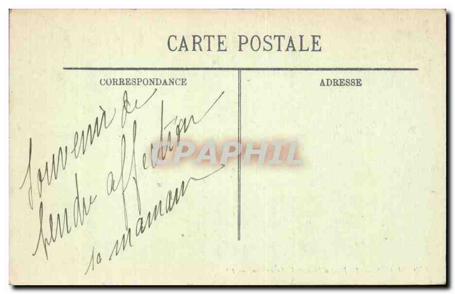 CPA Paris Le pont d'iena et le Trocadero — Rückseite