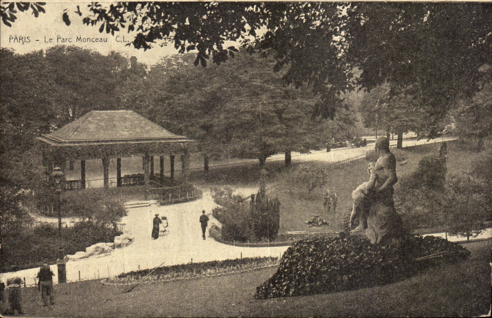 CPA Paris Le parc Monceau