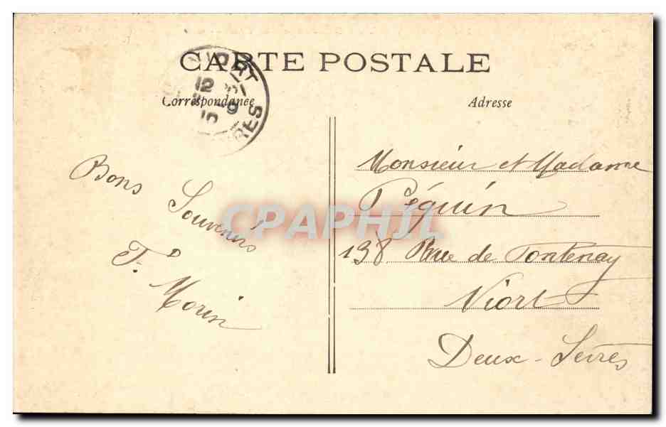 Paris CPA Vue generale du Trocadero — Rückseite