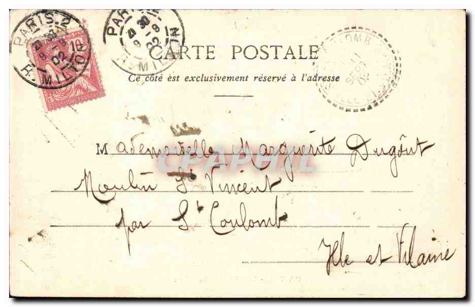 Paris CPA Le musee Galliera — Rückseite