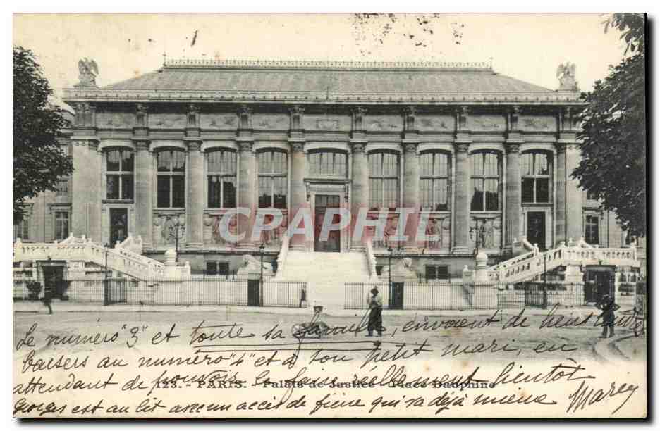 Paris CPA Palais de Justice et place Dauphine