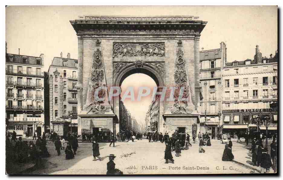 Paris CPA Porte Saint Denis