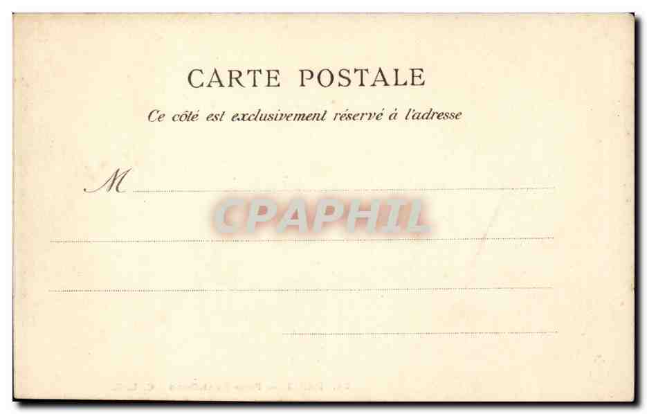 Paris CPA Porte Saint Denis — Rückseite