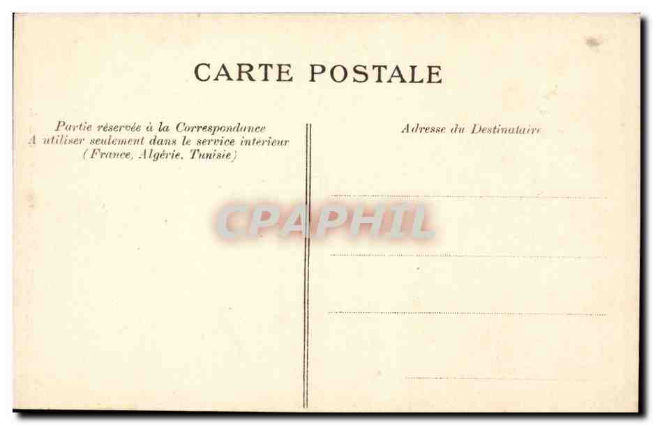 Paris CPA Fontaine Cuvier Lion — Verso