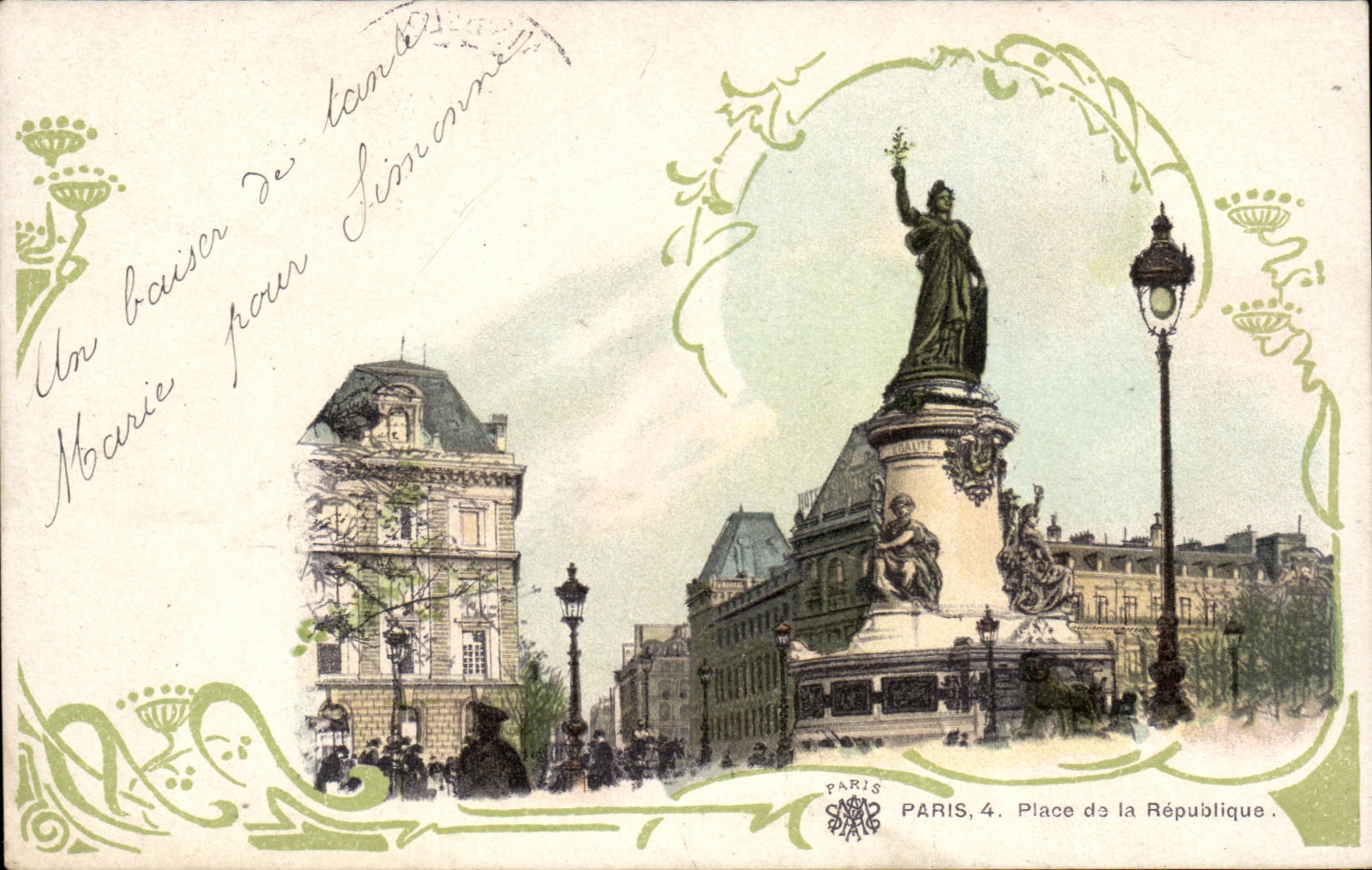 Paris CPA Place de la Republique