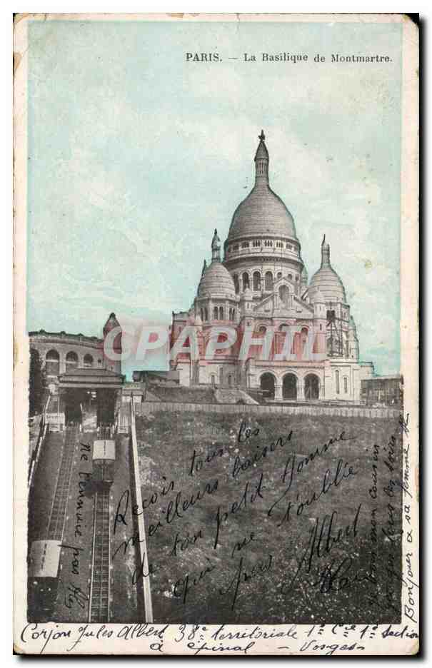 Paris CPA Basilique de Montmartre
