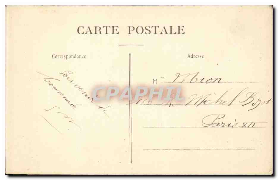 Paris CPA Le sacre Coeur — Rückseite