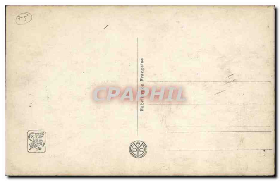 CPA Salon de Paris Mlle D'Epinoy L' eventail  — Verso