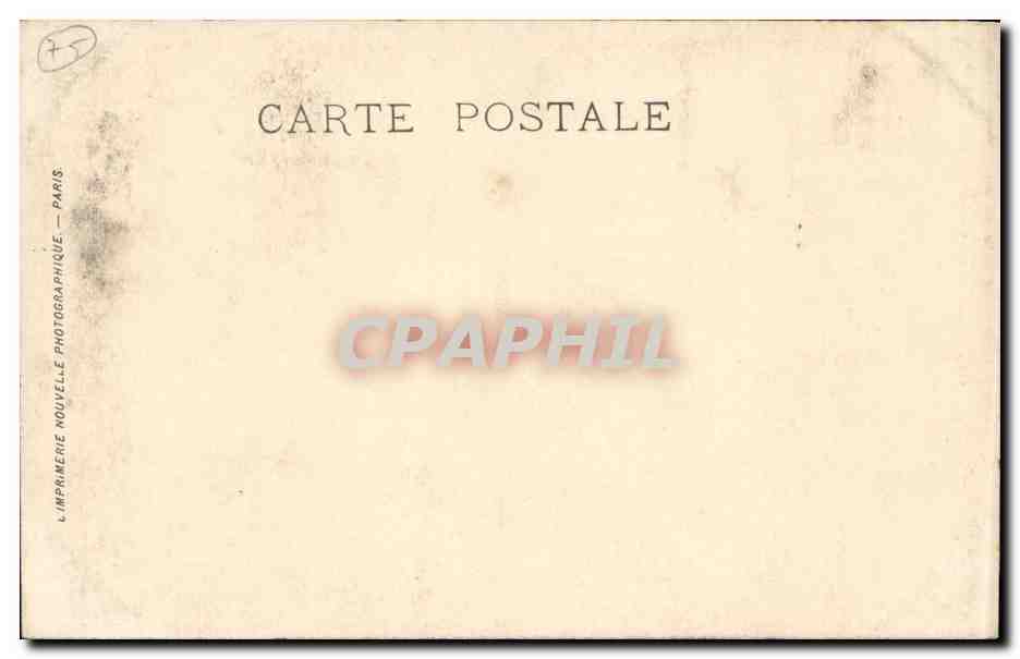 CPA Paris Fresques du Pantheon Sainte Genevieve veillant sur Paris — Rückseite