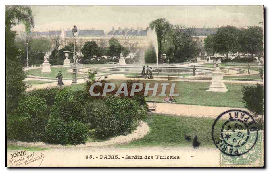 Paris CPA Jardin des Tuileries