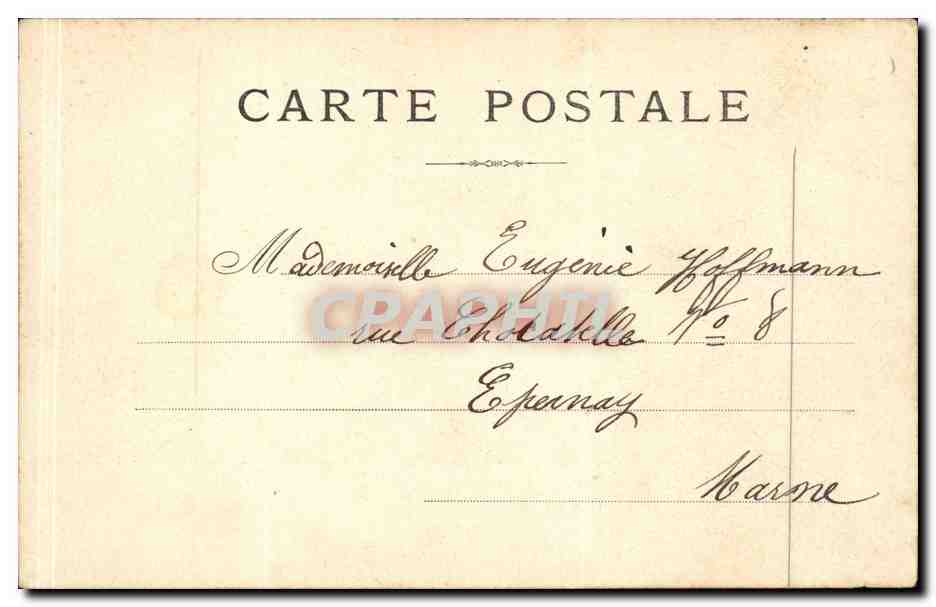 Paris CPA Place du Chatelet — Verso