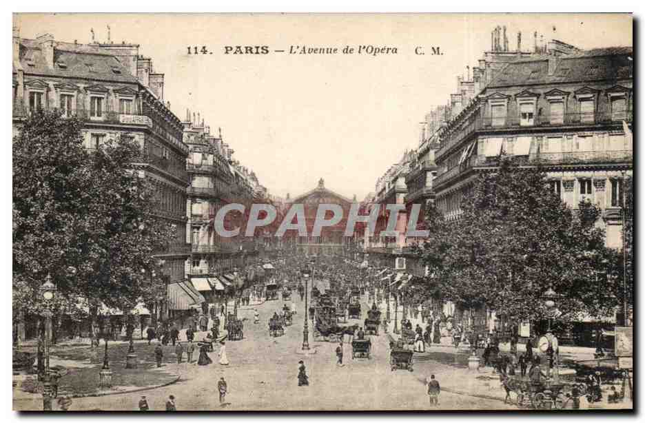 Paris CPA Avenue de l'opera