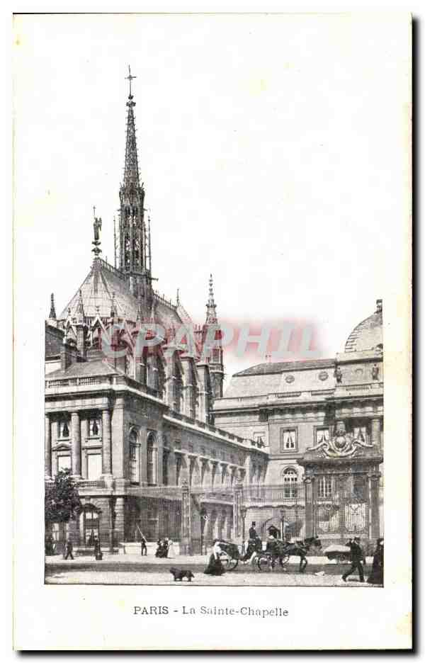 Paris CPA La sainte Chapelle