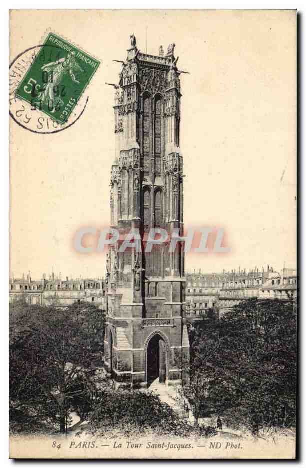 Paris CPA La tour Saint Jacques