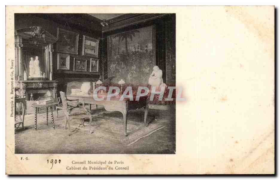Paris CPA Conseil municipal de Paris Cabinet du president du conseil