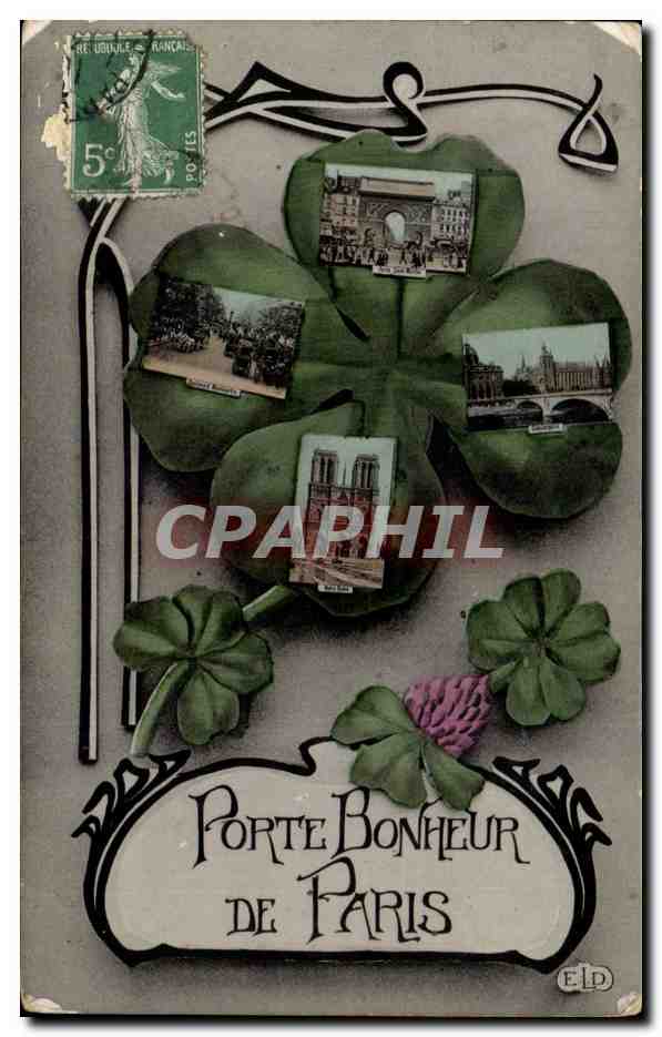 Paris CPA Porte bonheur