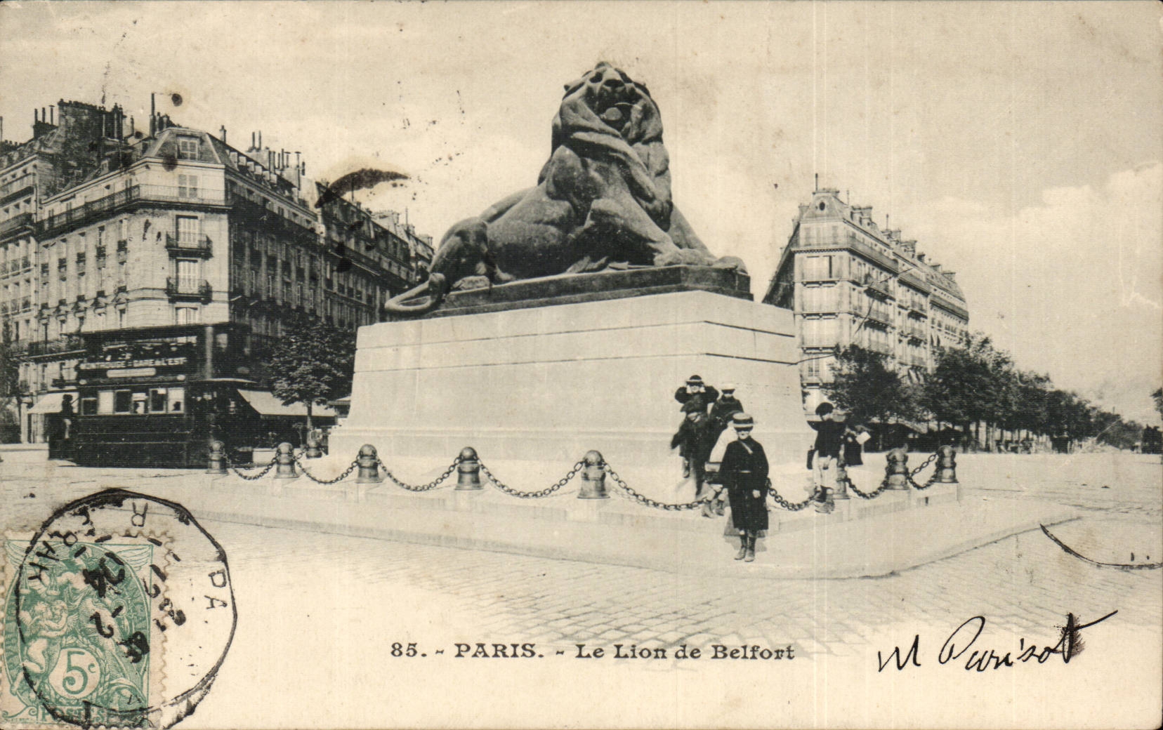 Paris CPA Le lion de Belfort