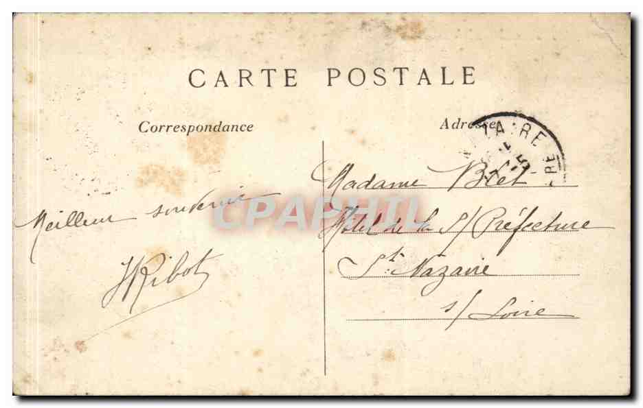 CPA Paris Notre Dame — Verso