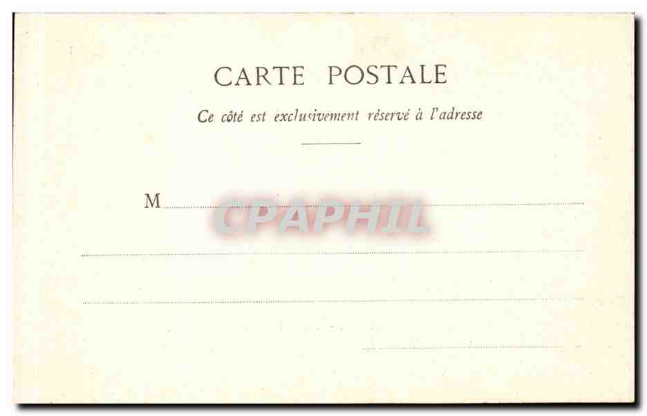CPA Paris L'hotel Dieu — Verso