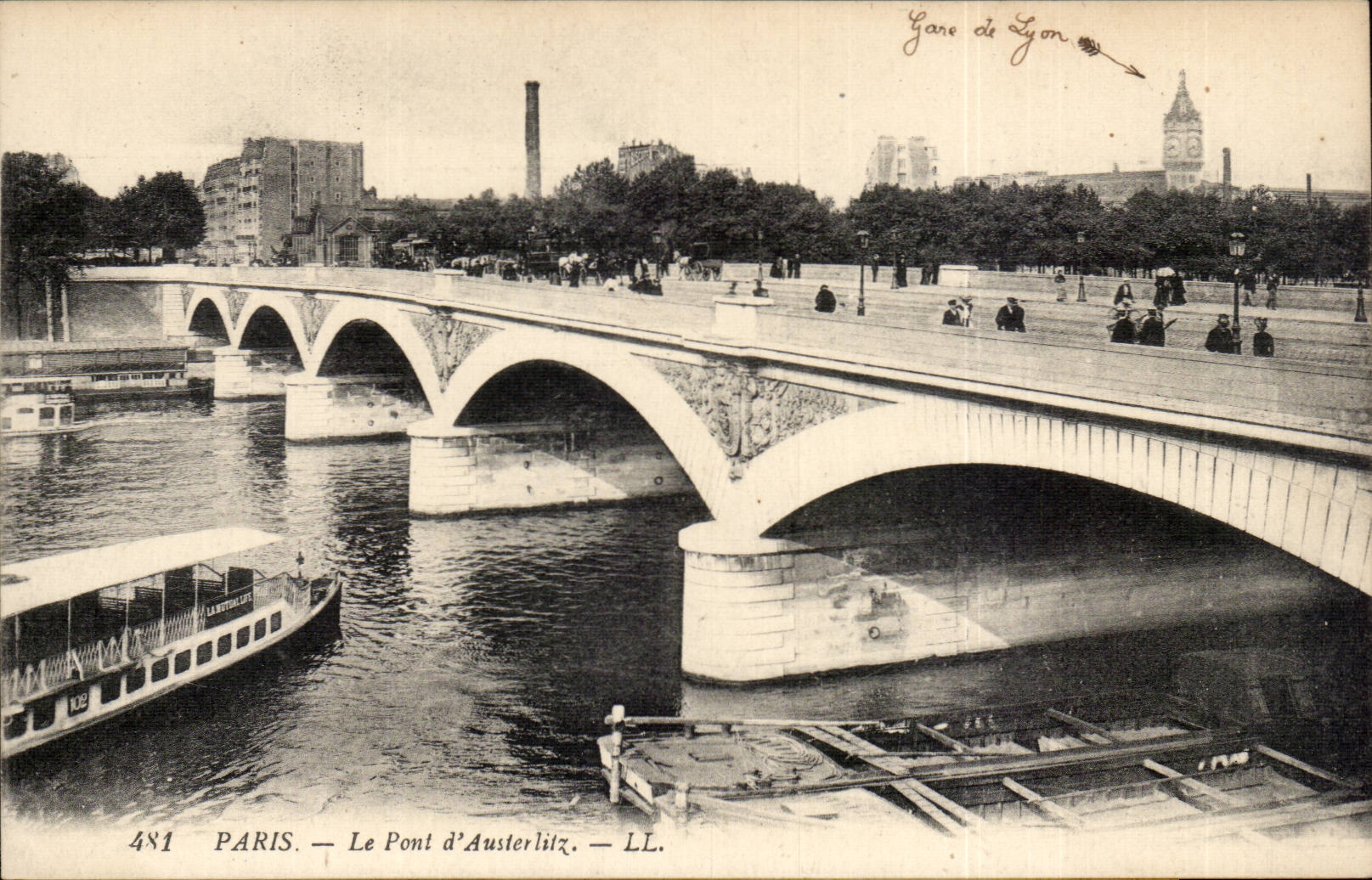 CPA Paris Pont d'Austerlitz Gare de Lyon