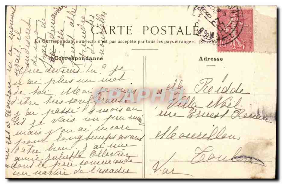 Paris CPA Eglise de la Trinite — Rückseite
