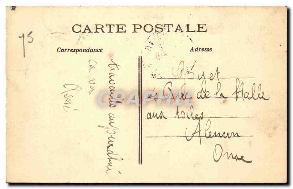 Paris CPA Bois de Boulogne — Rückseite