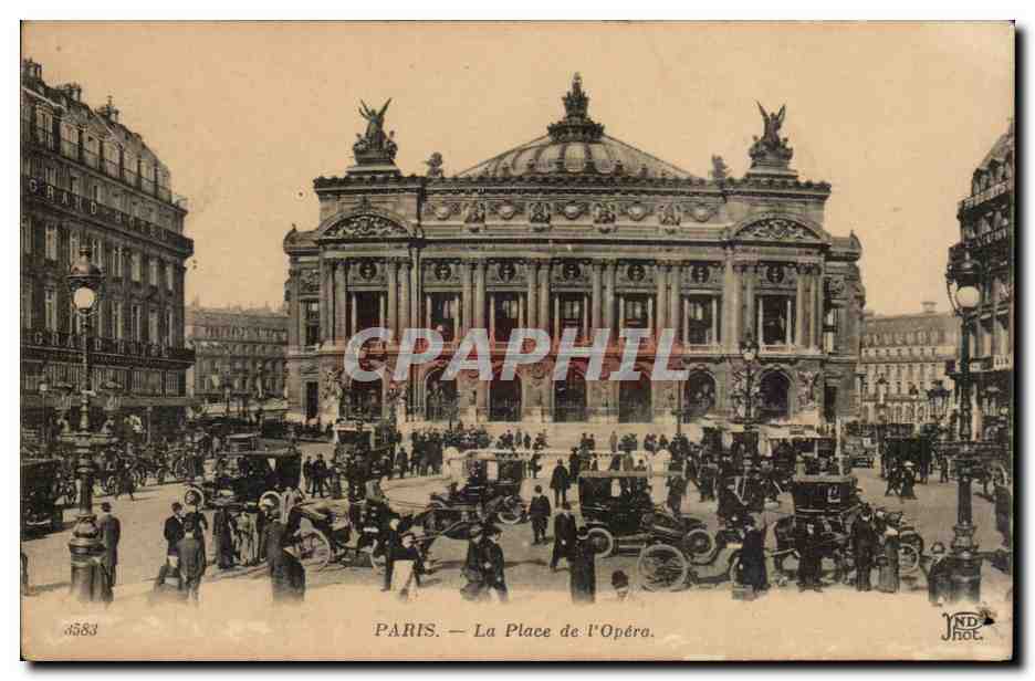 Paris CPA Place de l'opera
