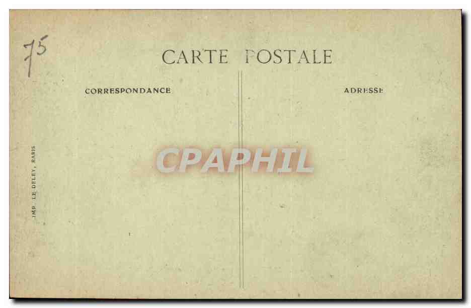 Paris CPA Pont Alexandre III — Verso