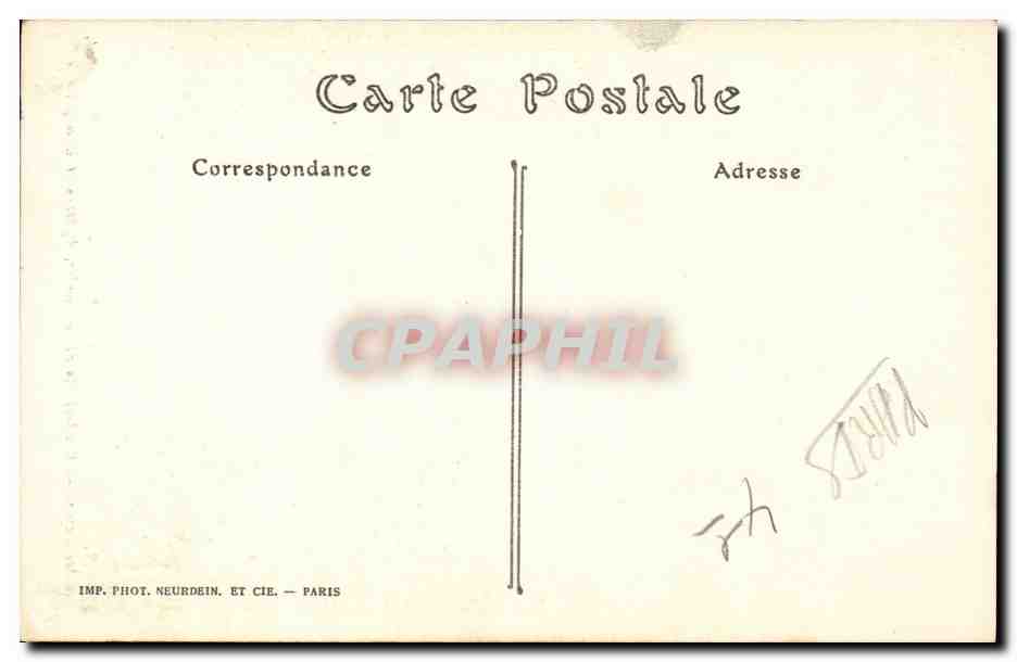 Paris CPA Notre Dame Contreforts de la fleche Apotres et evangelistes — Rückseite