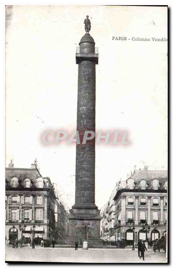 CPA Paris Colonne Vendome