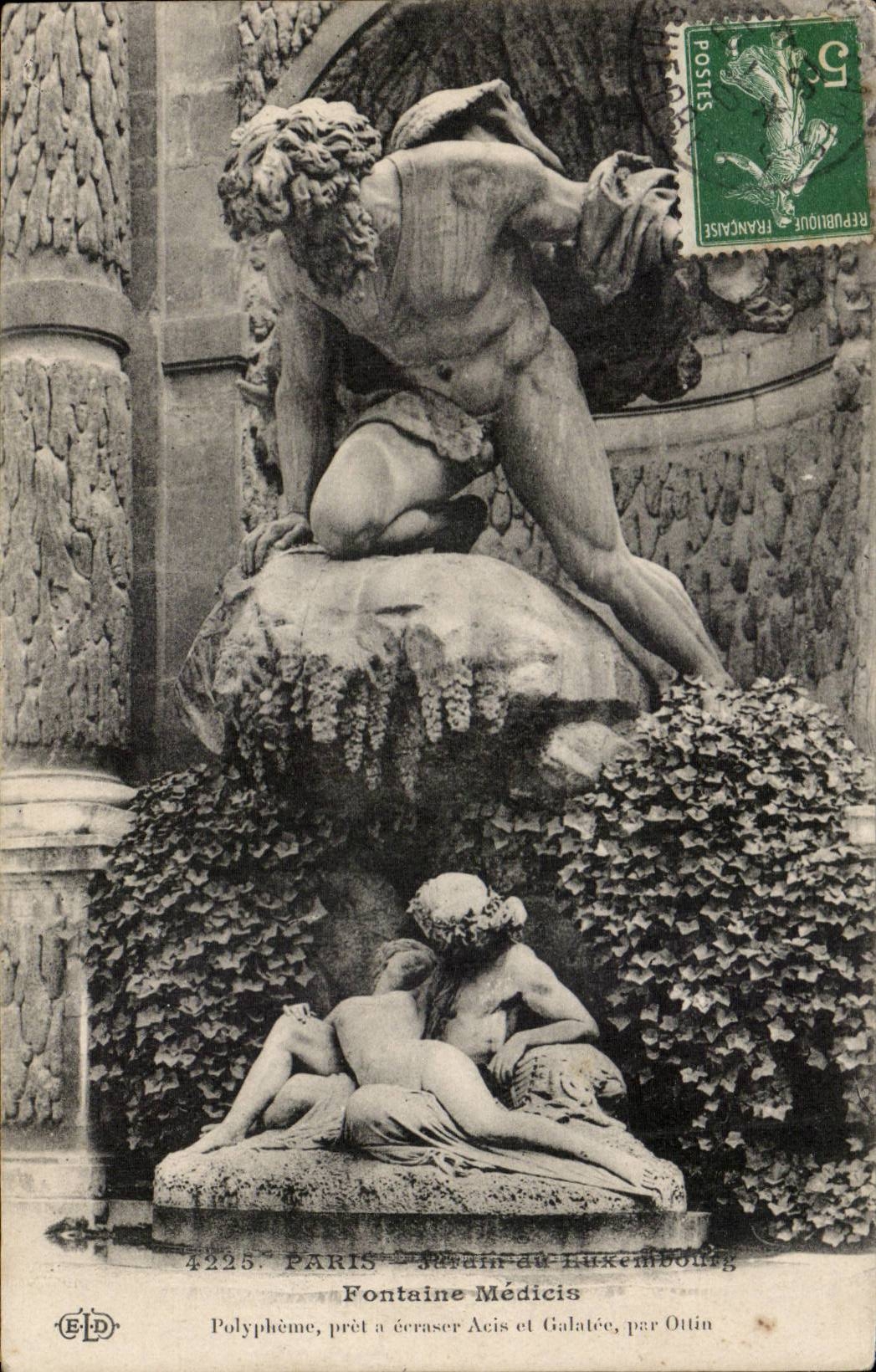 CPA Paris Fontaine Medicis Jardin du Luxembourg