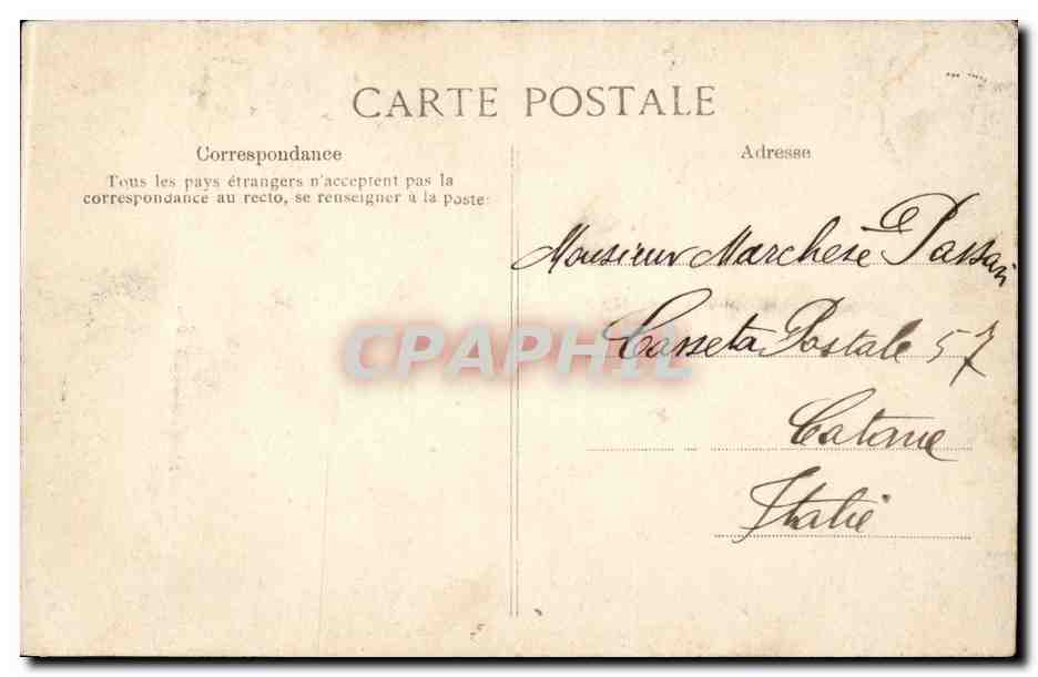 CPA Paris Fontaine Medicis Jardin du Luxembourg — Rückseite