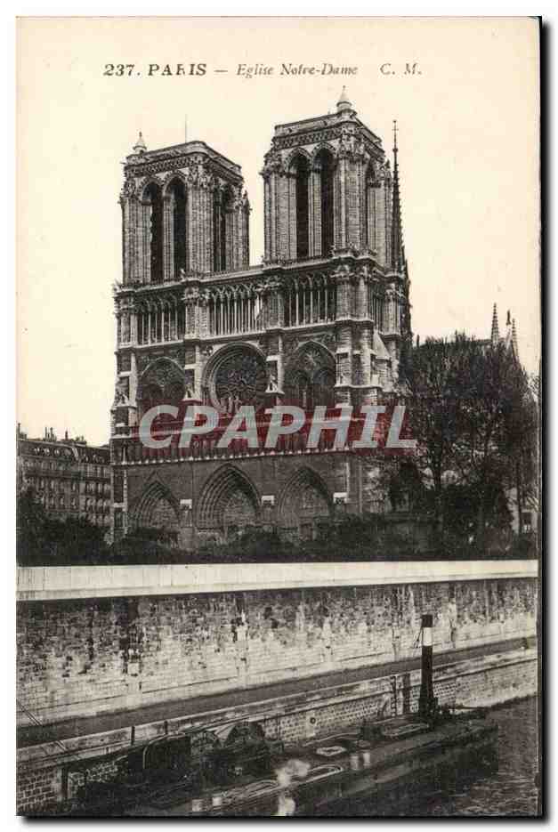 CPA Paris Eglise Notre dame