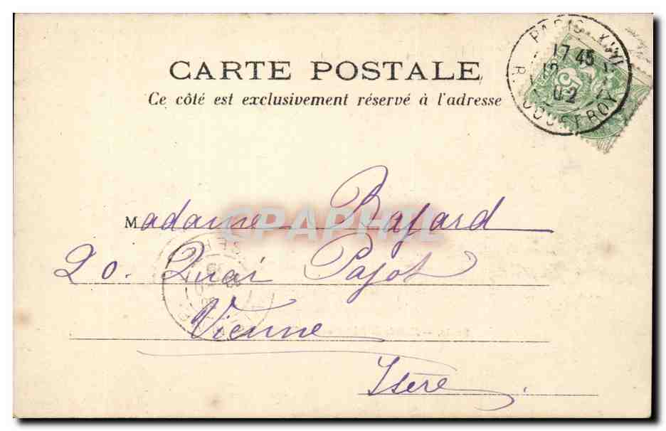 CPA Paris Entree de l'avenue des Champs Elysees — Verso