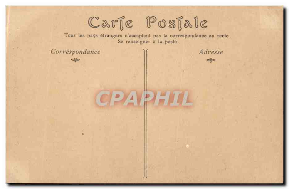 CPA Paris Le palais du Louvre Porte de Jean Goujon — Verso