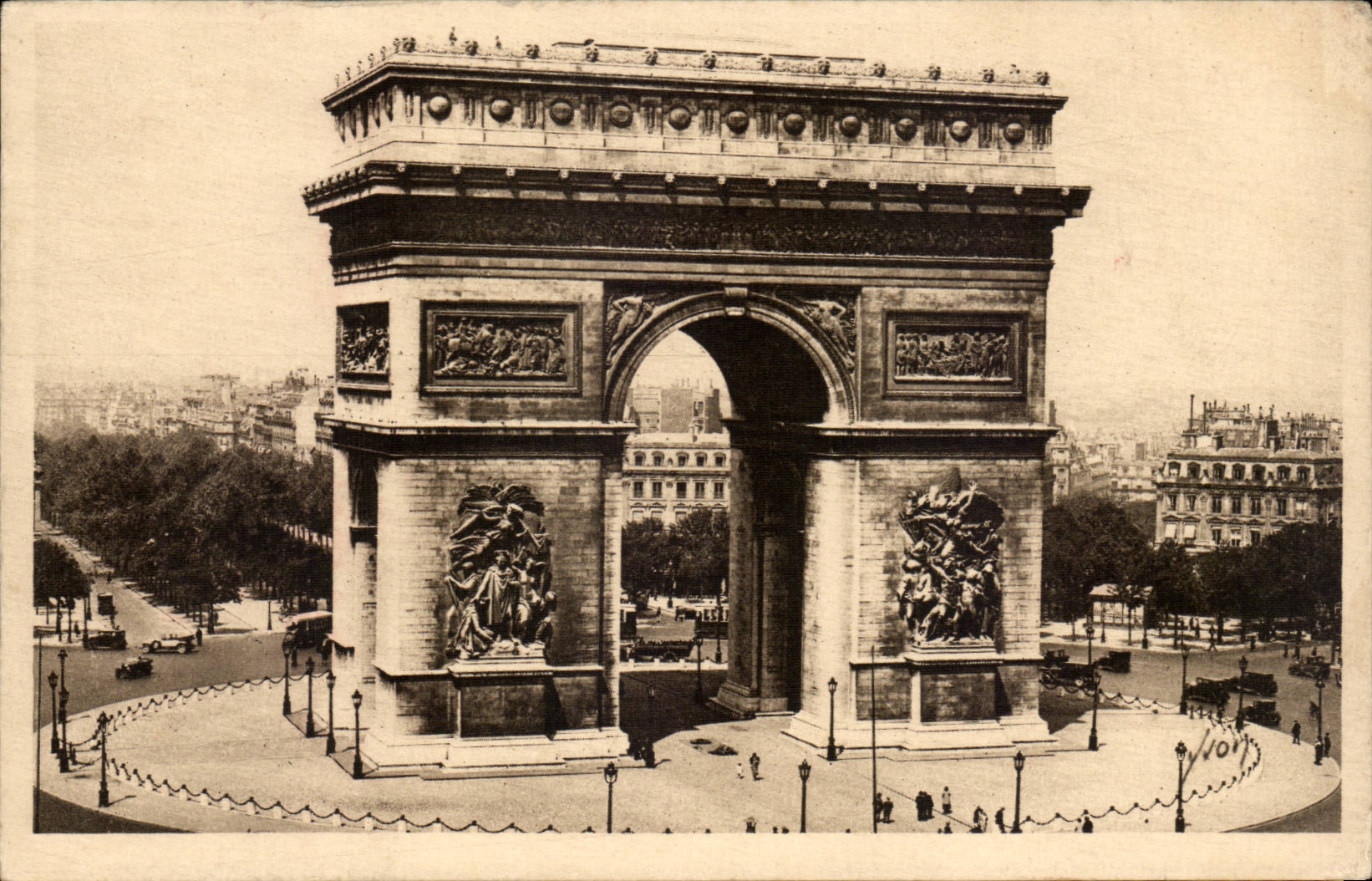 CPA Paris Arc de Triomphe