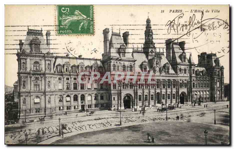 CPA Paris L'hotel de ville