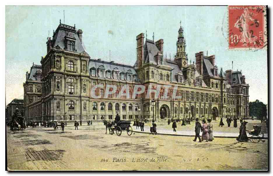 CPA Paris L'hotel de ville 