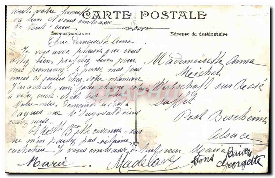 CPA Paris L'hotel de ville  — Rückseite