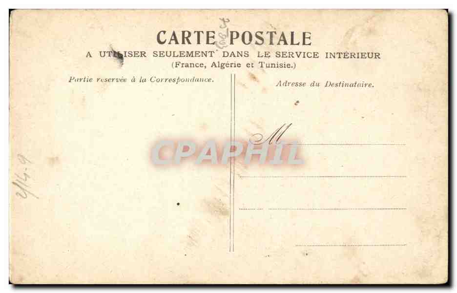 CPA Paris L'hotel de ville  — Rückseite