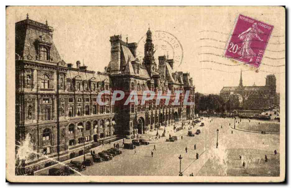 Paris — L'Hôtel de Ville — Éditions d'Art Yvon