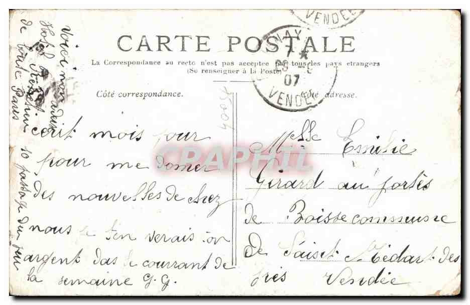 CPA Paris Notre Dame — Rückseite