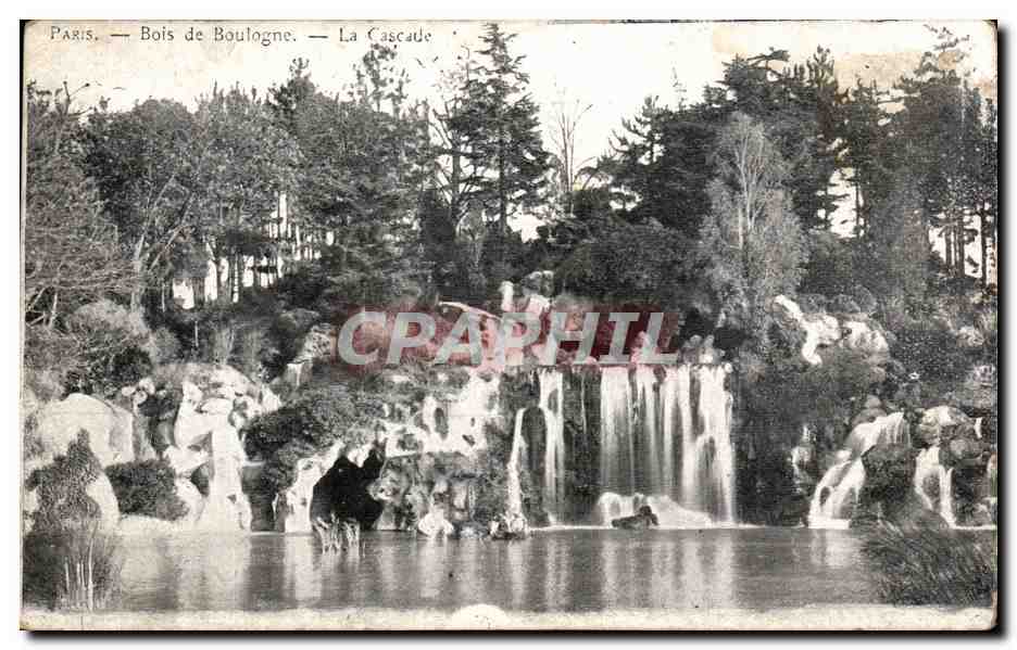 CPA Paris Bois de Boulogne La cascade