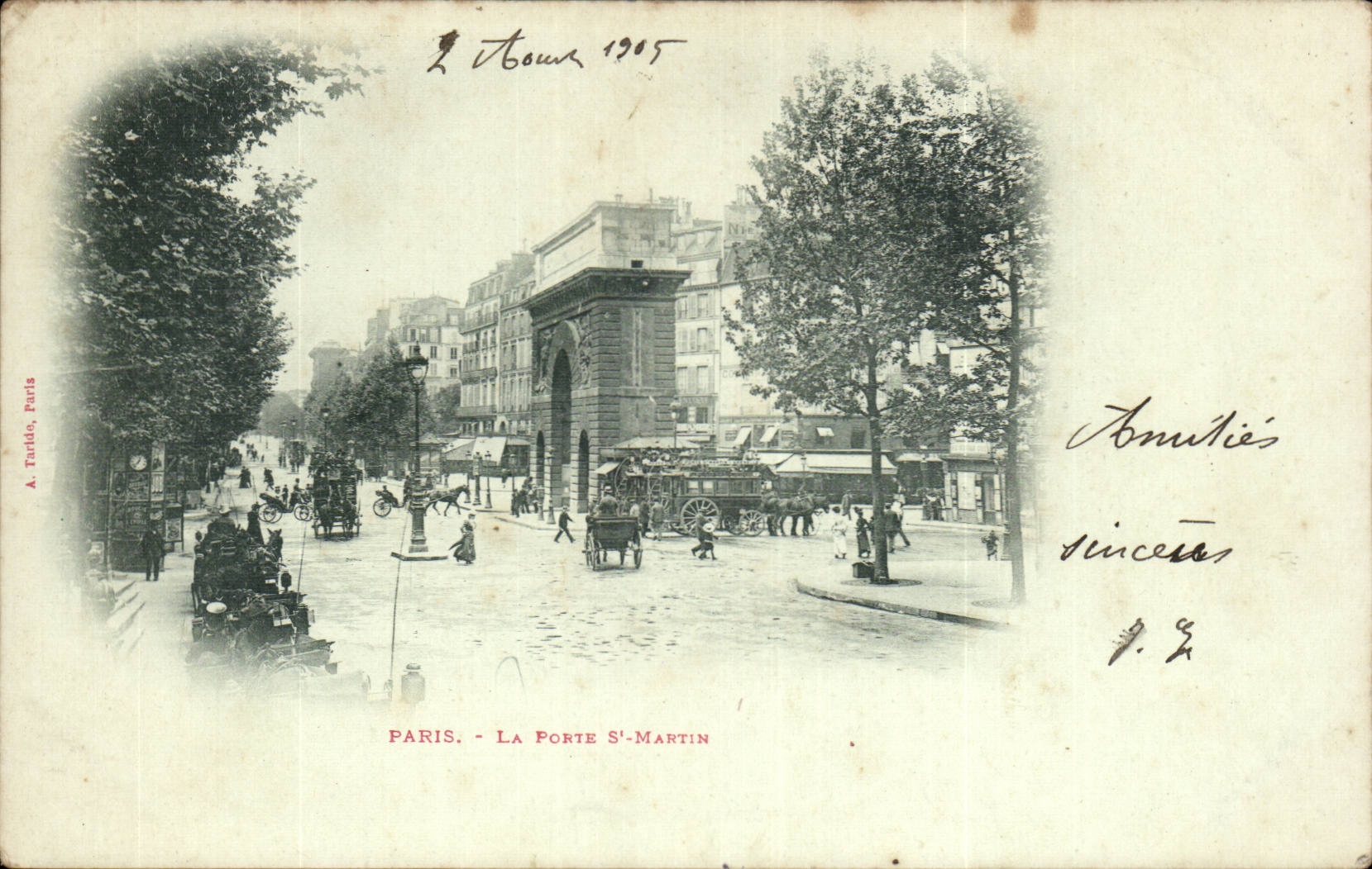 Paris CPA Porte St Martin 