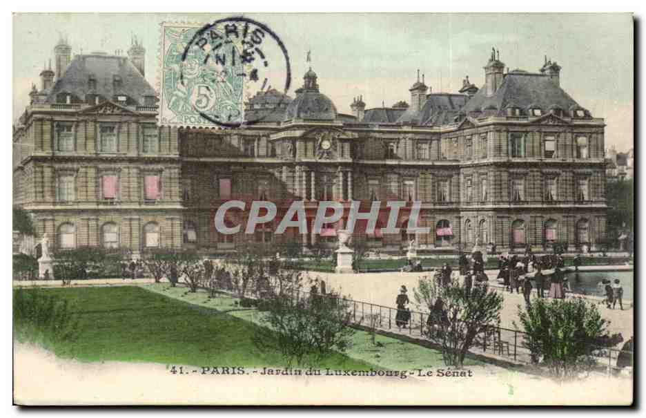 Paris CPA Jardin du Luxembourg Le Senat