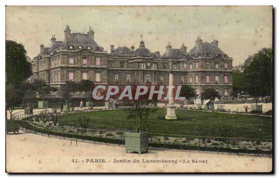 Paris CPA Palais du Luxembourg Le Senat