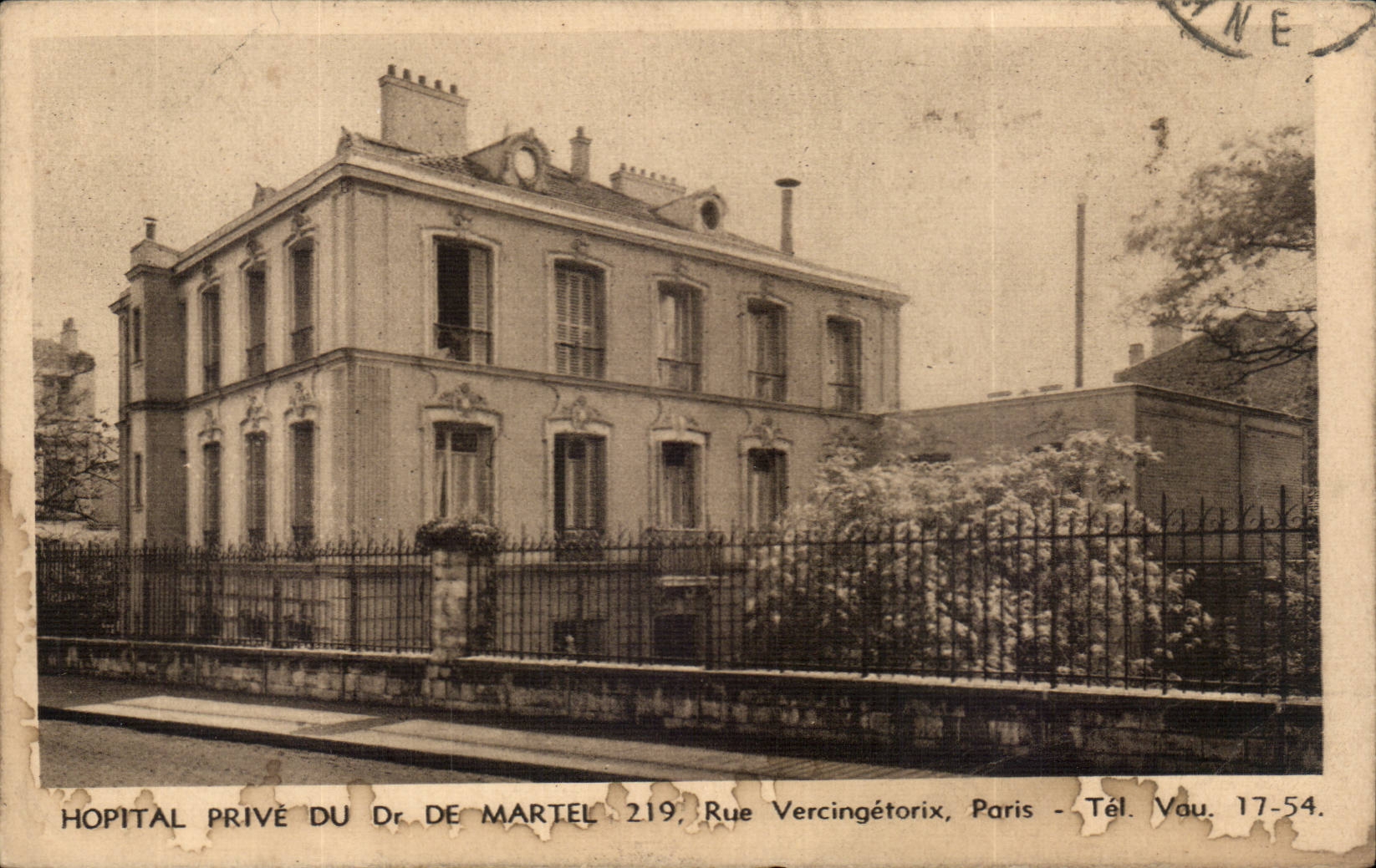 Paris CPA Hopital prive du Dr de Martel Rue Vercingetorix 